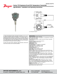 Thumbnail of document Manual - TTE Explosion-Proof RTD Temp. Transmitter